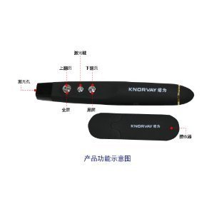 诺为V101C激光翻页笔 亚马逊热销的PPT演示与教学教鞭利器
